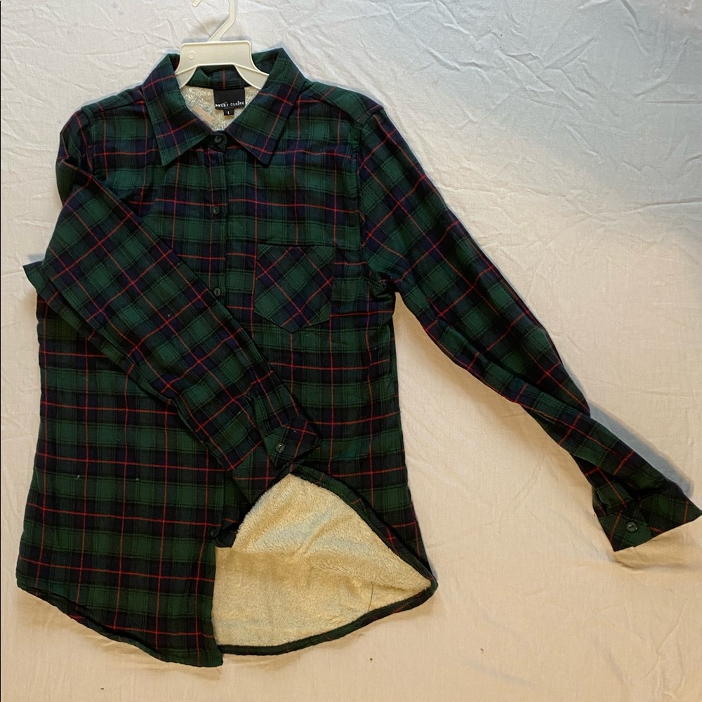 Fleece lined flannel